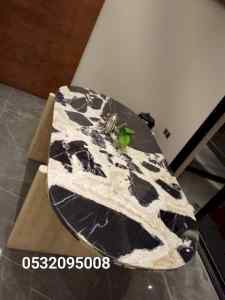 طاولات طعام رخام فخمه